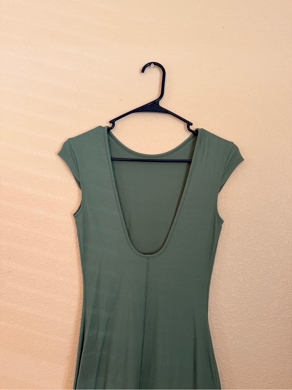 Wild Fable Ribbed Cap Sleeve Midi Dress in Teal - Picture 5 of 9